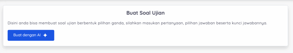 buat ujian mencocokkan dengan AI