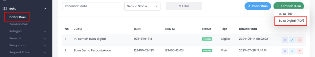 Cara Menambahkan Buku Digital Eperpus e-ujian