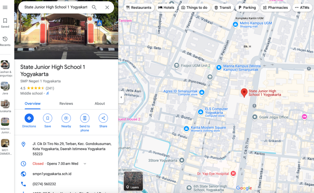 Cara Menambahkan Google Map Sekolah di Halaman Kontak