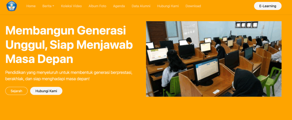 background website sekolah