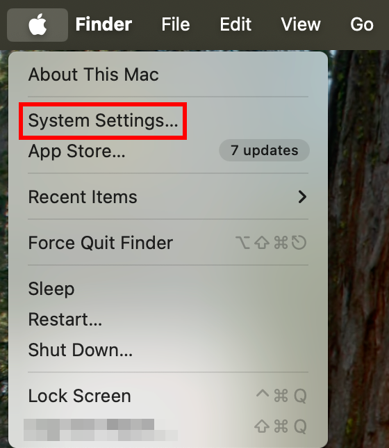 Informasi system settings macbook