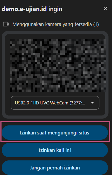 izinkan akses kamera