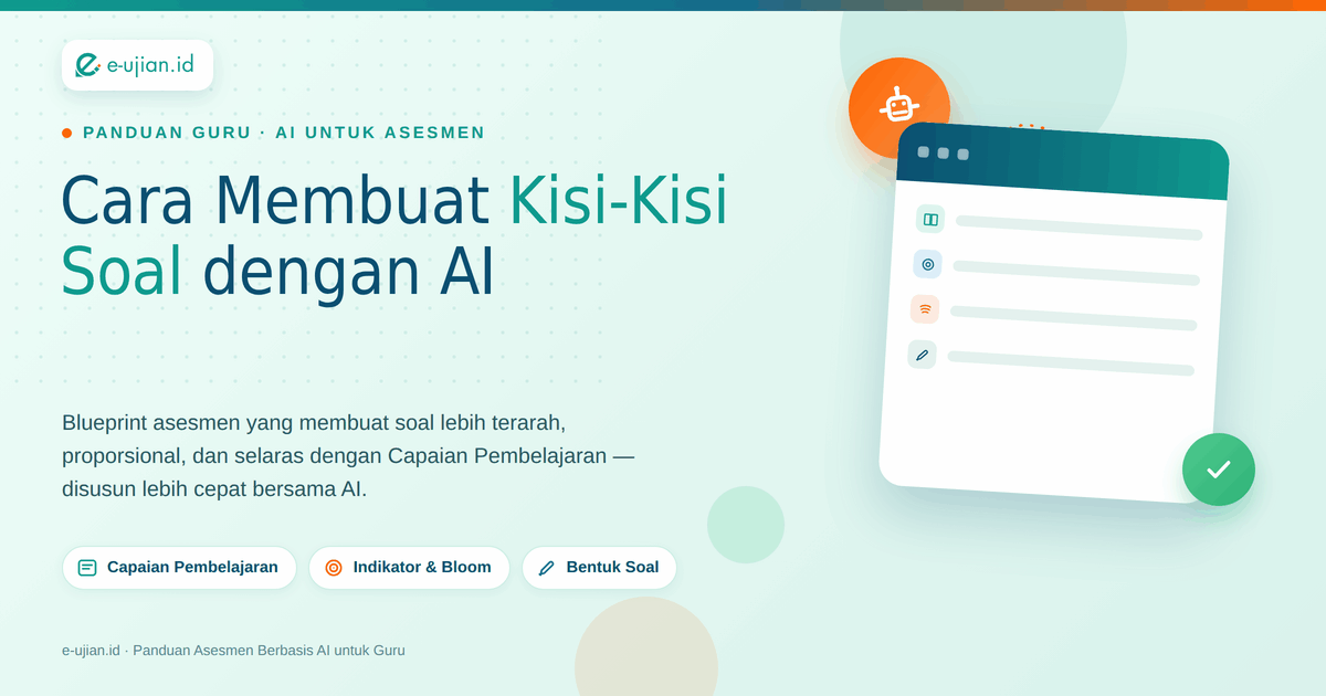 Ilustrasi Cara membuat kisi kisi soal dengan ai