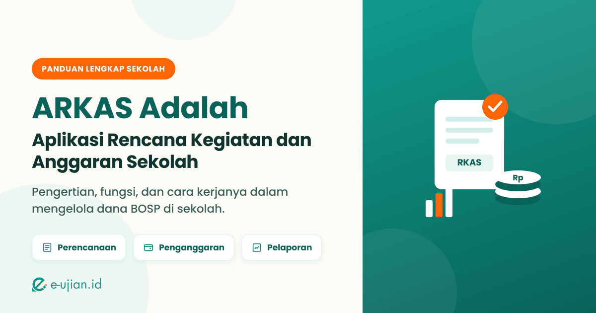 ARKAS adalah aplikasi rencana kegiatan dan anggaran sekolah untuk perencanaan, penganggaran, dan pelaporan dana BOSP