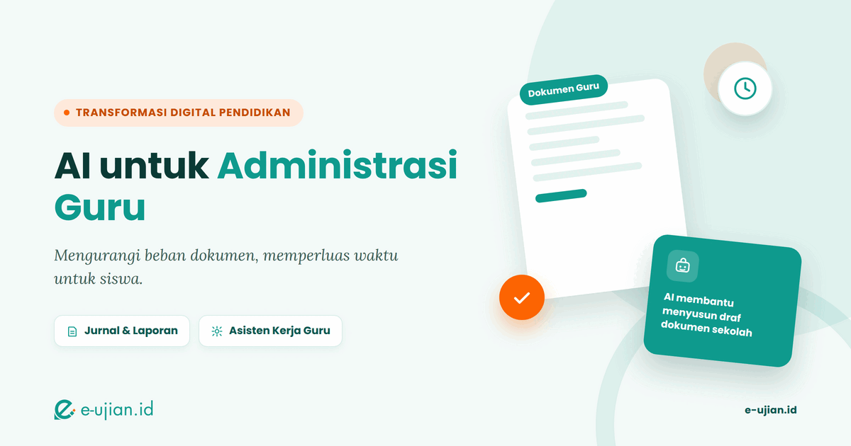 Ilustrasi pada artikel AI untuk Administrasi Guru
