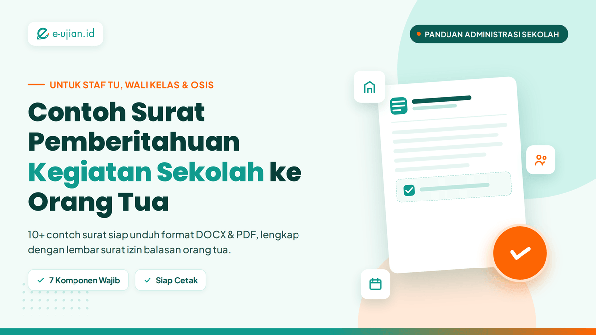 Hero ilustrasi artikel 10+ Contoh Surat Pemberitahuan Kegiatan Sekolah ke Orang Tua (DOCX/PDF) & Surat Izin Balasan