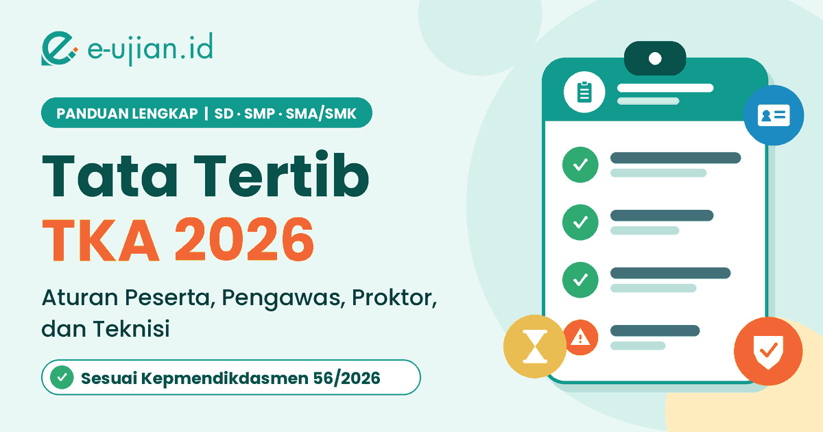 Ilustrasi Tata Tertib TKA 2026: Aturan Peserta, Pengawas, Proktor, dan Teknisi (SD, SMP, SMA/SMK)